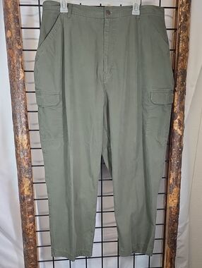 Cherokee Olive Cargo Pants with Flap Pockets
